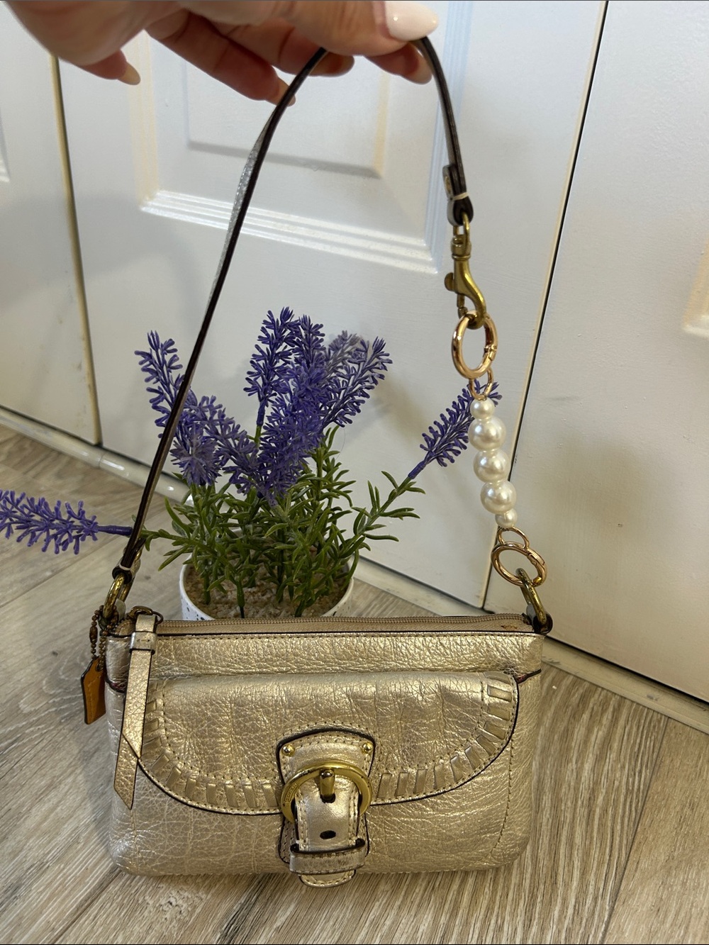 Coach Vintage Metallic Leather Mini Bag - Picture 8 of 13
